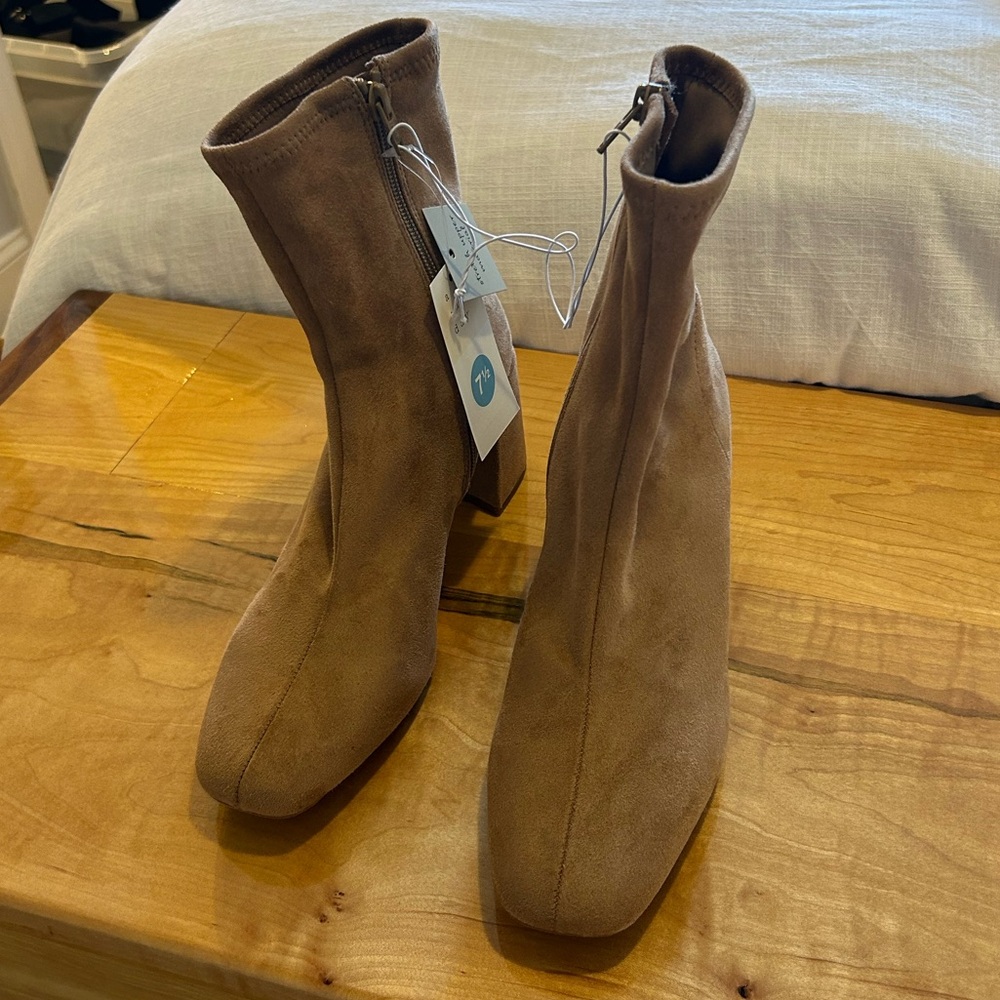 a new day Tan Heeled Boots